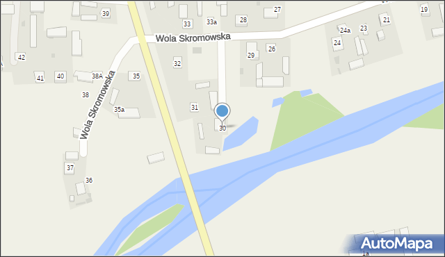 Wola Skromowska, Wola Skromowska, 30, mapa Wola Skromowska