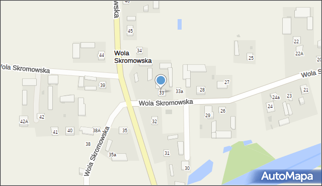 Wola Skromowska, Wola Skromowska, 33, mapa Wola Skromowska