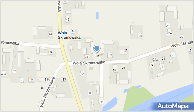 Wola Skromowska, Wola Skromowska, 33a, mapa Wola Skromowska