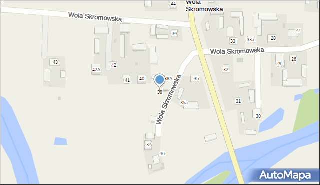 Wola Skromowska, Wola Skromowska, 38, mapa Wola Skromowska