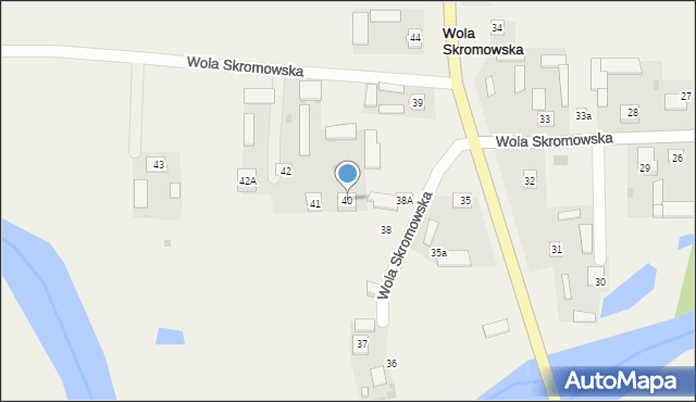 Wola Skromowska, Wola Skromowska, 40, mapa Wola Skromowska