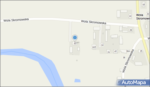 Wola Skromowska, Wola Skromowska, 43, mapa Wola Skromowska