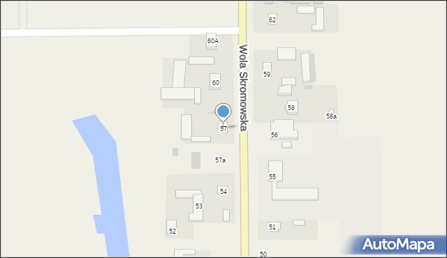 Wola Skromowska, Wola Skromowska, 57, mapa Wola Skromowska