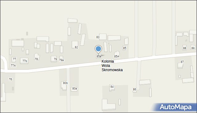 Wola Skromowska, Wola Skromowska, 83a, mapa Wola Skromowska