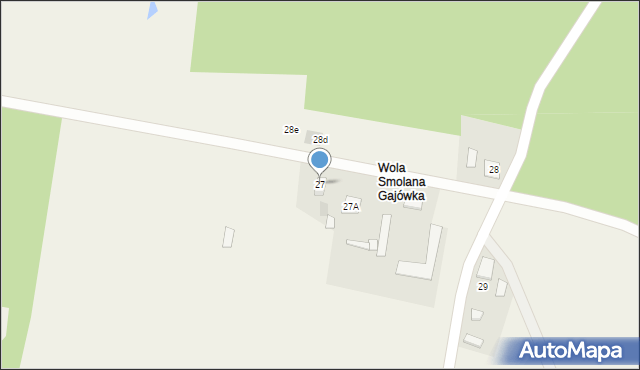 Wola Smolana, Wola Smolana, 27, mapa Wola Smolana