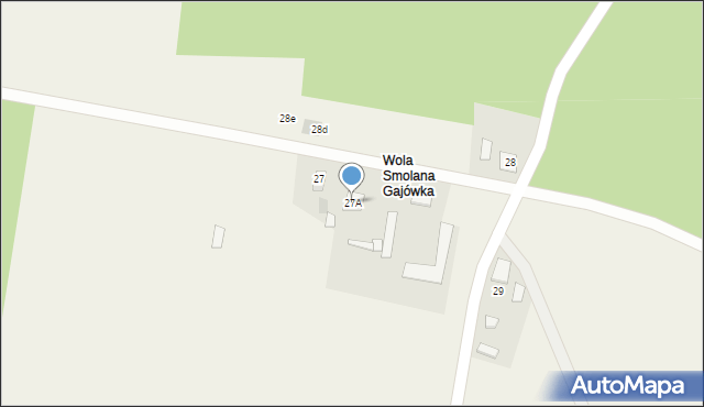 Wola Smolana, Wola Smolana, 27A, mapa Wola Smolana