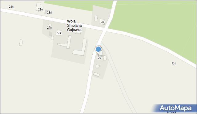 Wola Smolana, Wola Smolana, 29a, mapa Wola Smolana