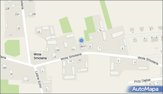 Wola Smolana, Wola Smolana, 9A, mapa Wola Smolana
