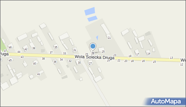 Wola Solecka Druga, Wola Solecka Druga, 26, mapa Wola Solecka Druga