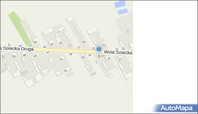 Wola Solecka Druga, Wola Solecka Druga, 32, mapa Wola Solecka Druga