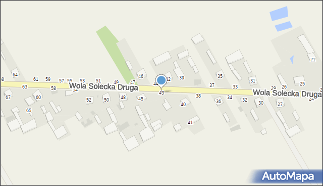 Wola Solecka Druga, Wola Solecka Druga, 43, mapa Wola Solecka Druga