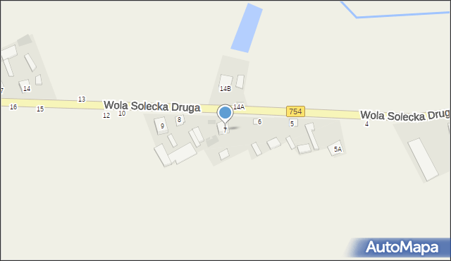 Wola Solecka Druga, Wola Solecka Druga, 7, mapa Wola Solecka Druga