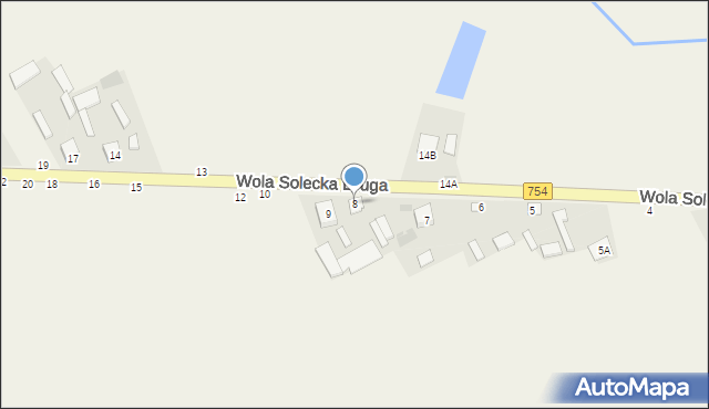 Wola Solecka Druga, Wola Solecka Druga, 8, mapa Wola Solecka Druga