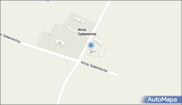 Wola Spławiecka, Wola Spławiecka, 15, mapa Wola Spławiecka