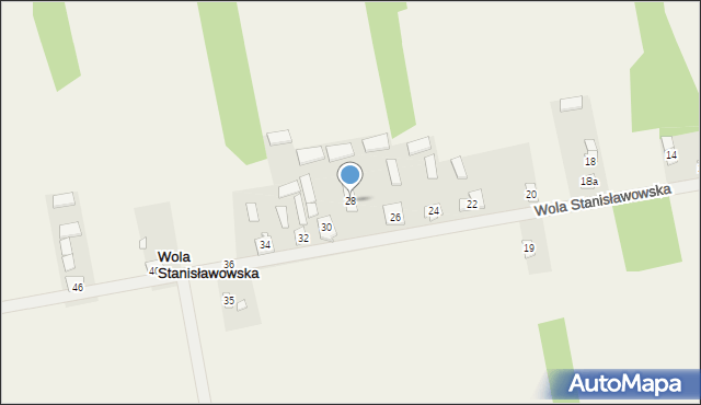 Wola Stanisławowska, Wola Stanisławowska, 28, mapa Wola Stanisławowska