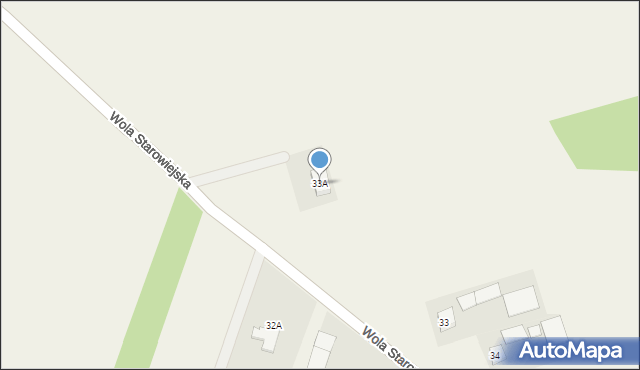 Wola Starowiejska, Wola Starowiejska, 33A, mapa Wola Starowiejska