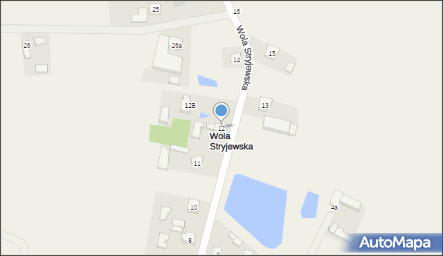 Wola Stryjewska, Wola Stryjewska, 12, mapa Wola Stryjewska