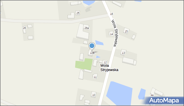 Wola Stryjewska, Wola Stryjewska, 12B, mapa Wola Stryjewska