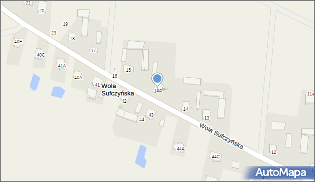 Wola Sufczyńska, Wola Sufczyńska, 14A, mapa Wola Sufczyńska