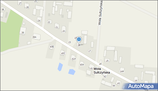 Wola Sufczyńska, Wola Sufczyńska, 18, mapa Wola Sufczyńska