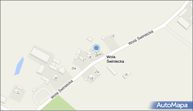 Wola Świniecka, Wola Świniecka, 14, mapa Wola Świniecka