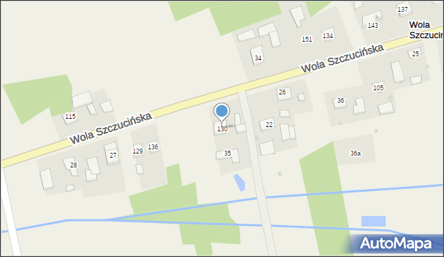 Wola Szczucińska, Wola Szczucińska, 130, mapa Wola Szczucińska