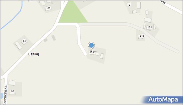 Wola Szczucińska, Wola Szczucińska, 92A, mapa Wola Szczucińska