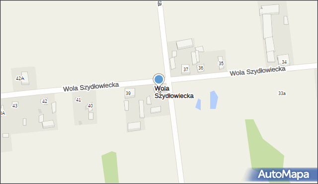 Wola Szydłowiecka, Wola Szydłowiecka, 38, mapa Wola Szydłowiecka