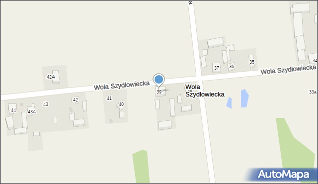 Wola Szydłowiecka, Wola Szydłowiecka, 39, mapa Wola Szydłowiecka