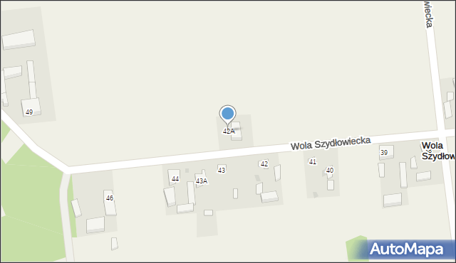 Wola Szydłowiecka, Wola Szydłowiecka, 42A, mapa Wola Szydłowiecka