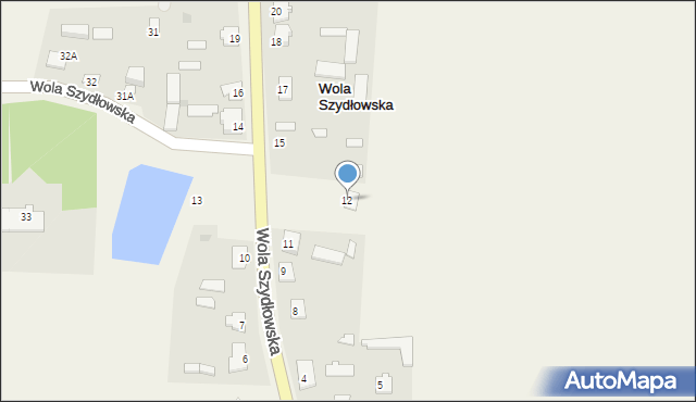 Wola Szydłowska, Wola Szydłowska, 12, mapa Wola Szydłowska