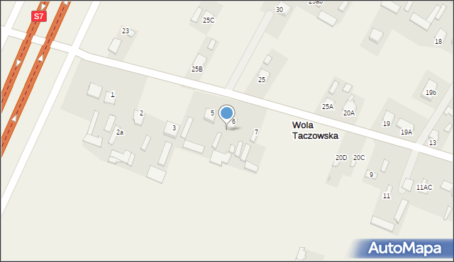 Wola Taczowska, Wola Taczowska, 6A, mapa Wola Taczowska