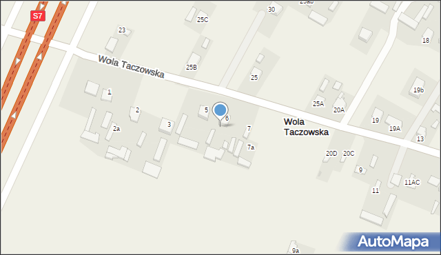 Wola Taczowska, Wola Taczowska, 6A, mapa Wola Taczowska