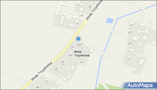 Wola Trzydnicka, Wola Trzydnicka, 32, mapa Wola Trzydnicka