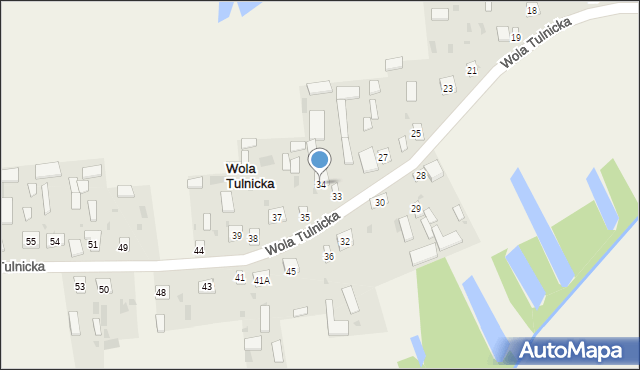 Wola Tulnicka, Wola Tulnicka, 34, mapa Wola Tulnicka