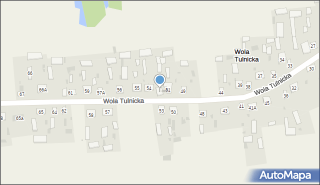 Wola Tulnicka, Wola Tulnicka, 54A, mapa Wola Tulnicka
