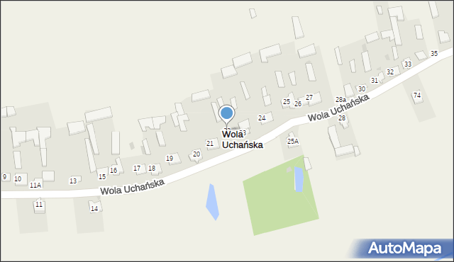 Wola Uchańska, Wola Uchańska, 22, mapa Wola Uchańska