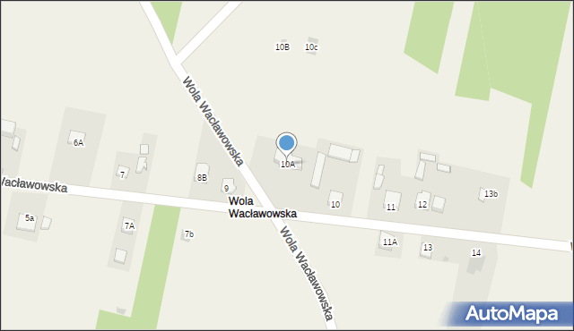 Wola Wacławowska, Wola Wacławowska, 10A, mapa Wola Wacławowska