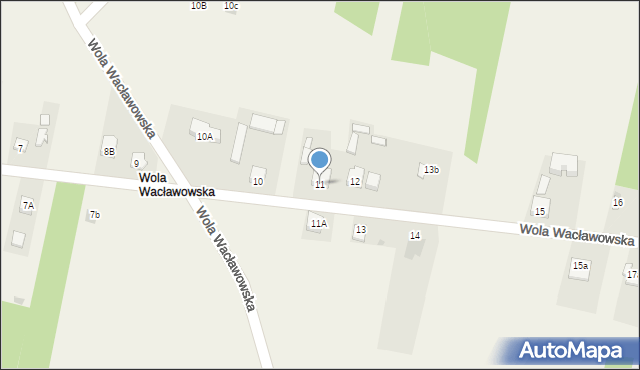 Wola Wacławowska, Wola Wacławowska, 11, mapa Wola Wacławowska