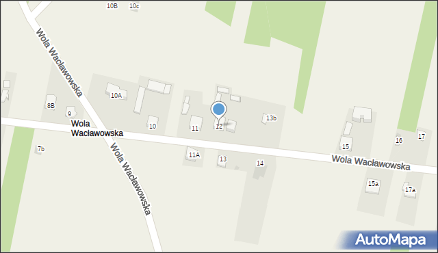 Wola Wacławowska, Wola Wacławowska, 12, mapa Wola Wacławowska