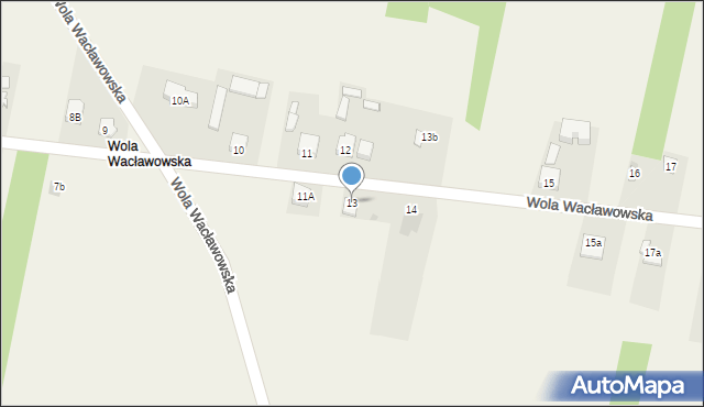 Wola Wacławowska, Wola Wacławowska, 13, mapa Wola Wacławowska