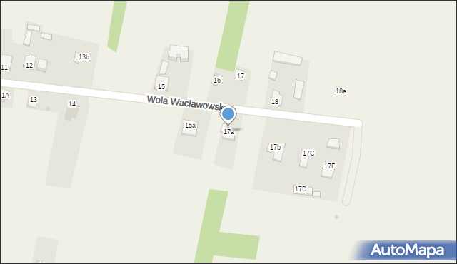 Wola Wacławowska, Wola Wacławowska, 17a, mapa Wola Wacławowska