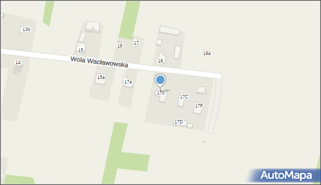 Wola Wacławowska, Wola Wacławowska, 17b, mapa Wola Wacławowska