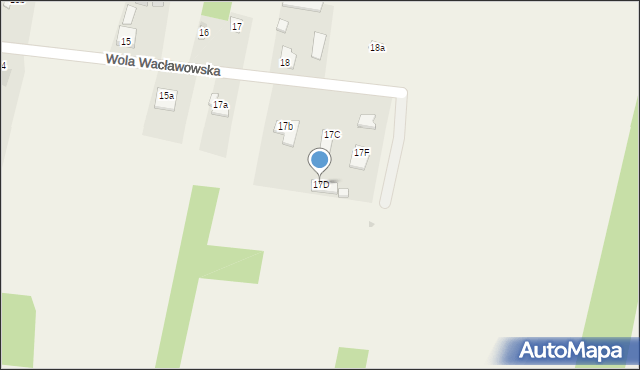 Wola Wacławowska, Wola Wacławowska, 17D, mapa Wola Wacławowska