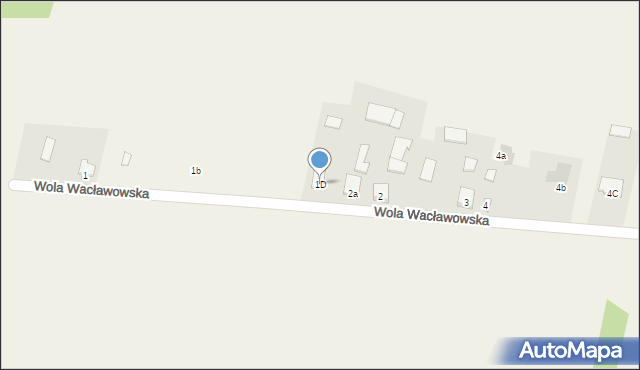 Wola Wacławowska, Wola Wacławowska, 1D, mapa Wola Wacławowska
