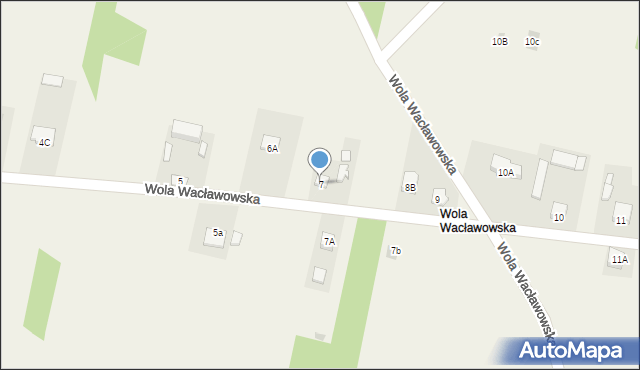 Wola Wacławowska, Wola Wacławowska, 7, mapa Wola Wacławowska