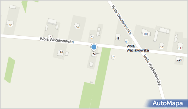 Wola Wacławowska, Wola Wacławowska, 7A, mapa Wola Wacławowska