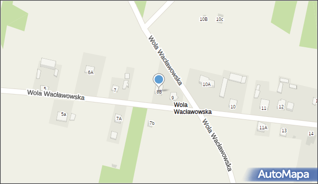 Wola Wacławowska, Wola Wacławowska, 8B, mapa Wola Wacławowska