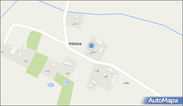 Wola Wadowska, Wola Wadowska, 117, mapa Wola Wadowska