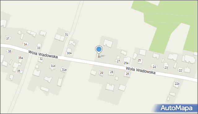 Wola Wadowska, Wola Wadowska, 30, mapa Wola Wadowska